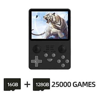 Powkiddy RGB 20S Портативная игровая консоль 3,5-дюймовый ретро-игровой встроенный 2500 игр с TF-картой 16G + 128G