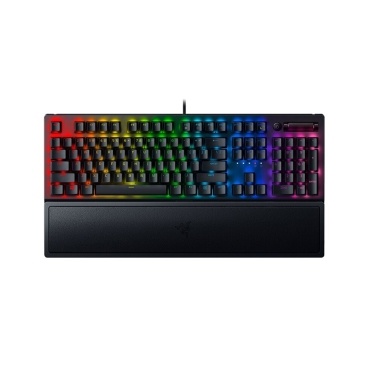 Механическая игровая клавиатура Razer BlackWidow V3, 104 клавиши, проводная игровая клавиатура с эффектом Razer Chroma RGB, желтый переключатель Razer