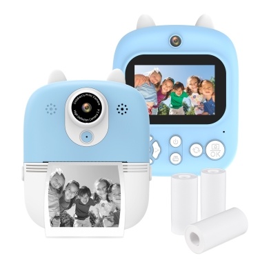 Многофункциональная камера мгновенной печати Andoer 3 в 1 Детская камера мгновенной печати с 3 рулонами бумаги для печати и ремешком