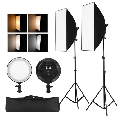 Профессиональная Студийная Фотография Softbox LED Light Kit