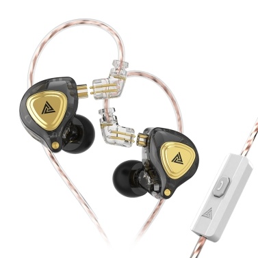 QKZ ZX3 Dynamic Drive Наушники HIFI Bass Earbud Спортивная гарнитура с шумоподавлением Проводные наушники 3,5 мм Наушники-вкладыши Регулятор громкости Совместимость с телефонной подставкой ПК с микрофоном