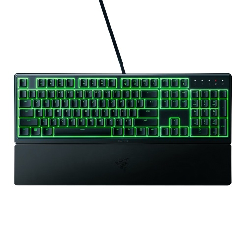 Игровая клавиатура Razer V3X со 104 клавишами Проводная клавиатура Razer Chroma RGB USB Механическая клавиатура 1000 Гц со съемной подставкой для запястий