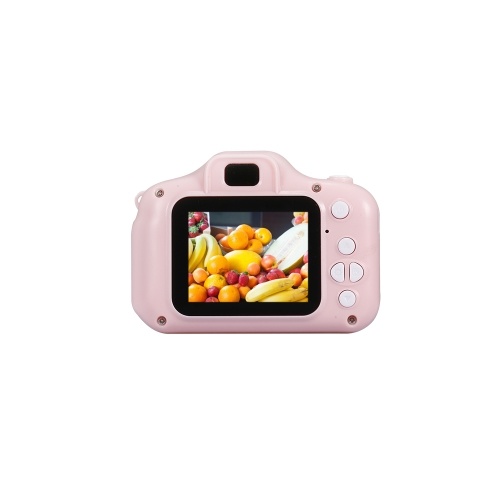 X2 Mini Kids Camera 2-дюймовый цветной дисплей HD Перезаряжаемая мини-камера Видеокамера Прекрасная камера с картой памяти 32GB Розовый