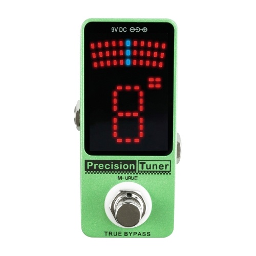 M-VAVE Precision Tuner Pedal LED Display с True Bypass для хроматического гитарного баса