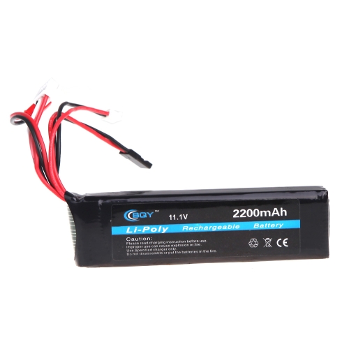 LiPo Батарея  для BQY передатчика  11.1V 2200mAh 3 Разъем для JR Futaba Walkera WFLY FSБатарея передатчика (трансмиттера LiPo батарея 11.1v 2200mAh)